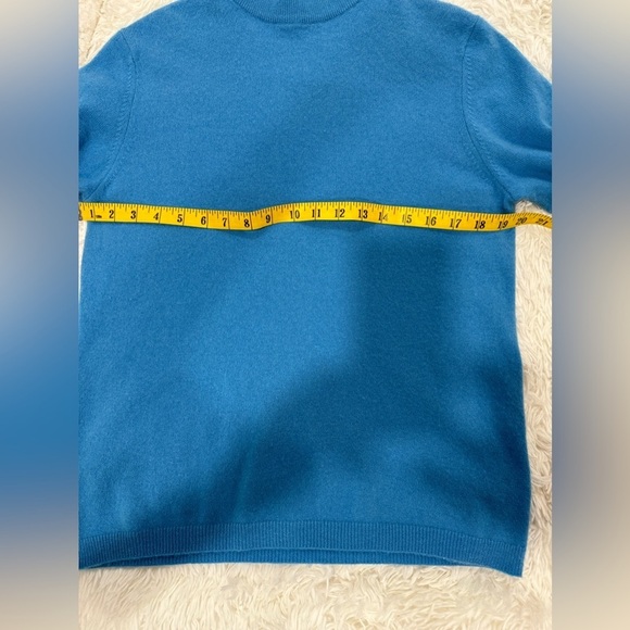 Charter Club 100% Cashmere Pullover
Sweater 2-Ply M Mock Neck Blue - Picture 5 of 8